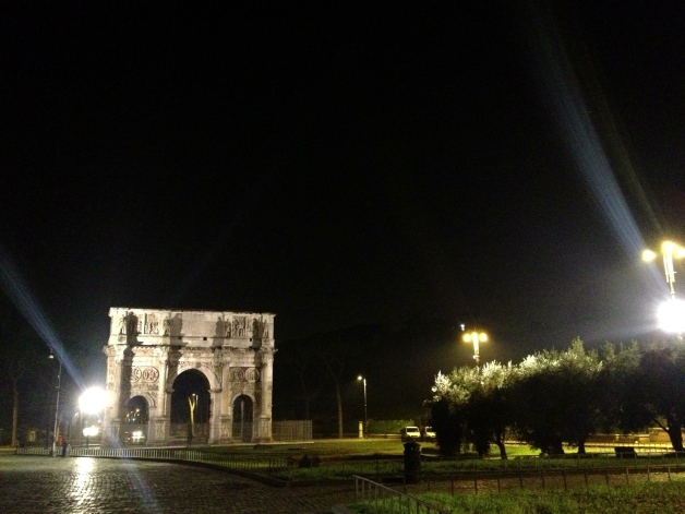 Moon and Arch of Constantine.