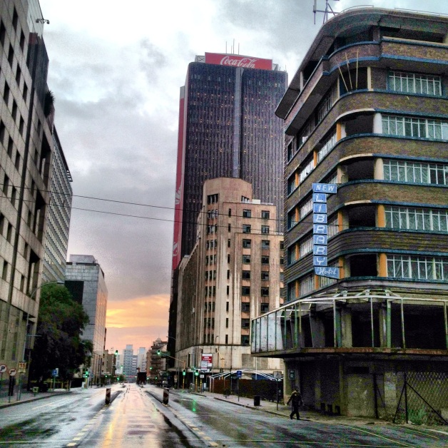 Johannesburg after a downpour.